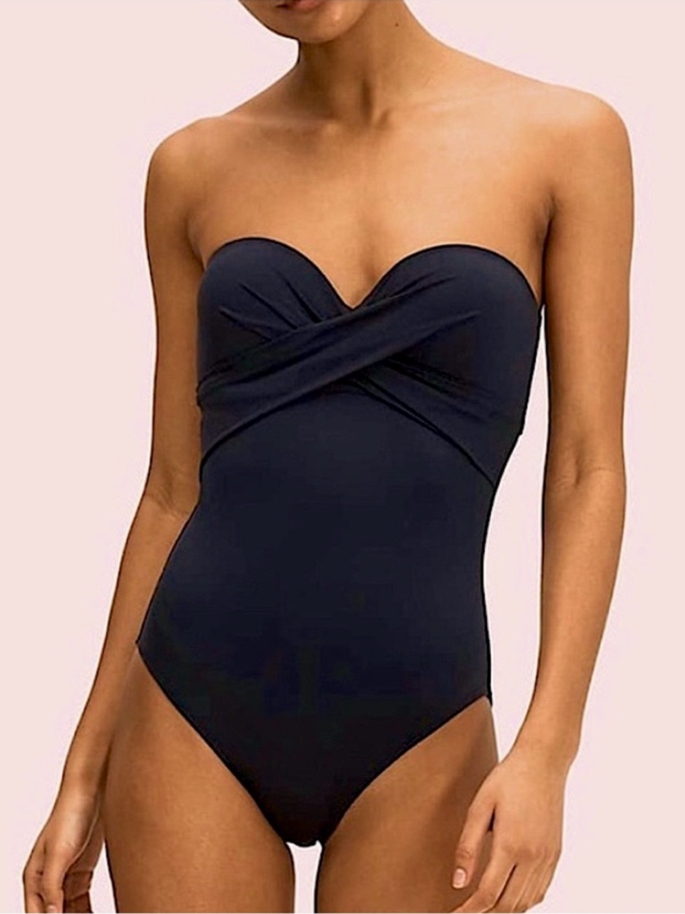 Kate Spade Palm Beach Molded Cup Bandeau One Piece